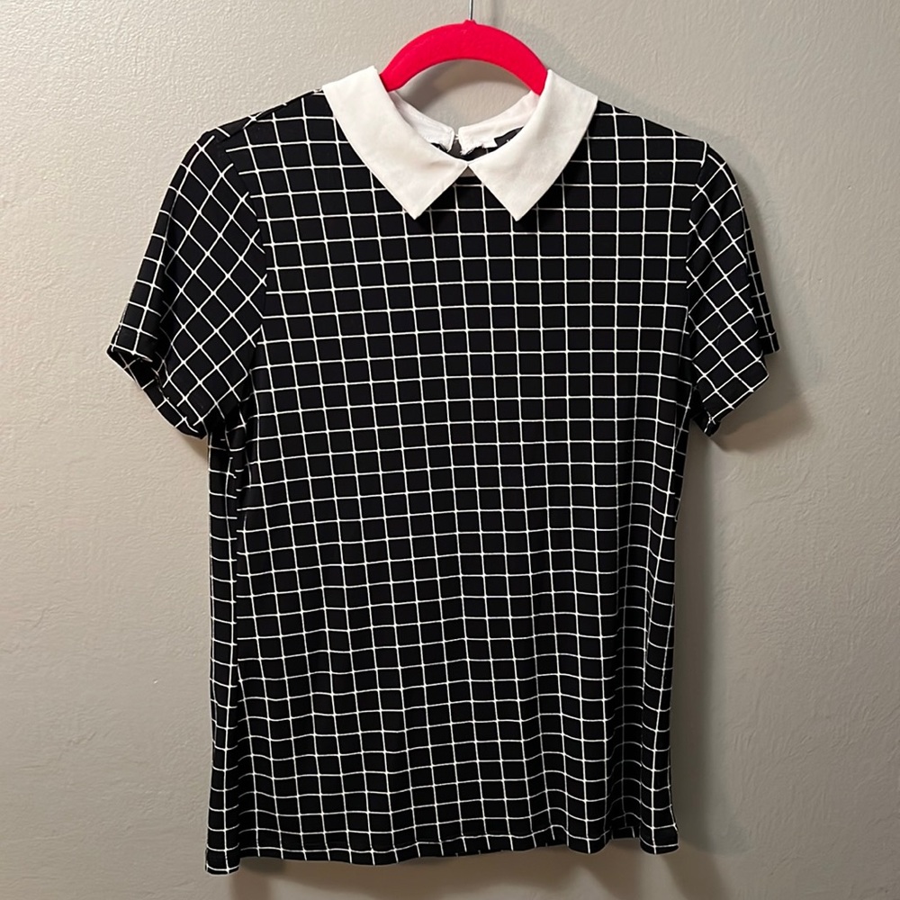 The Limited Patterned Collar work top